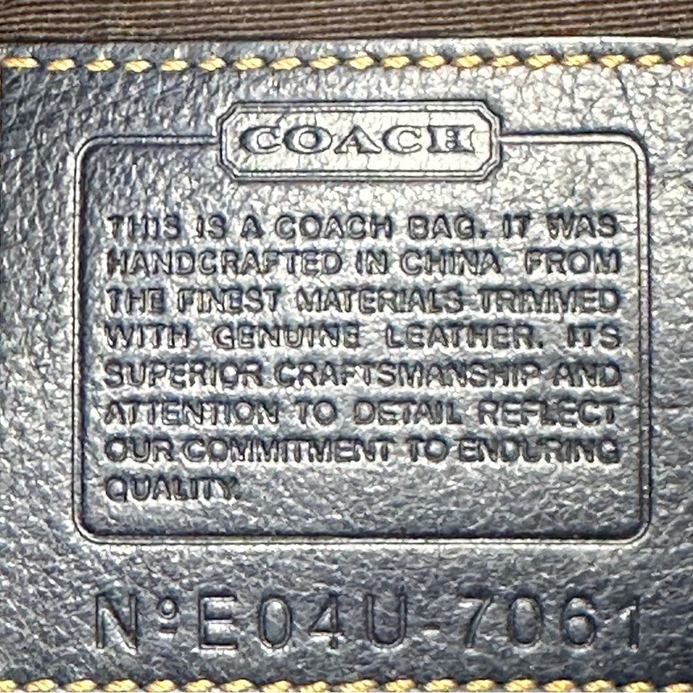Coach Limited Edition Signature Suede and Leather Shoulder Bag. SOLD SOLD. - Picture 2 of 10